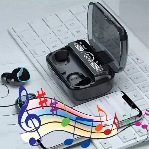 Fone de ouvido Bluetooth 5.0 M10  – Original Estéreo Wireless Bateria Longa Duração