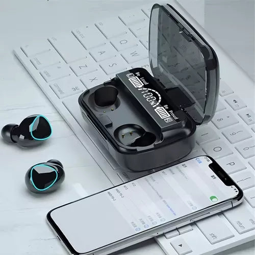 Fone de ouvido Bluetooth 5.0 M10  – Original Estéreo Wireless Bateria Longa Duração
